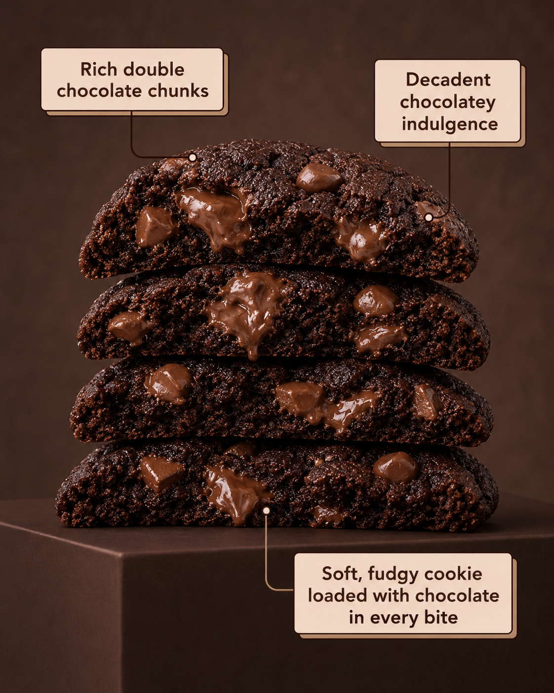 Double Chocolate Chunk Cookie detail 1