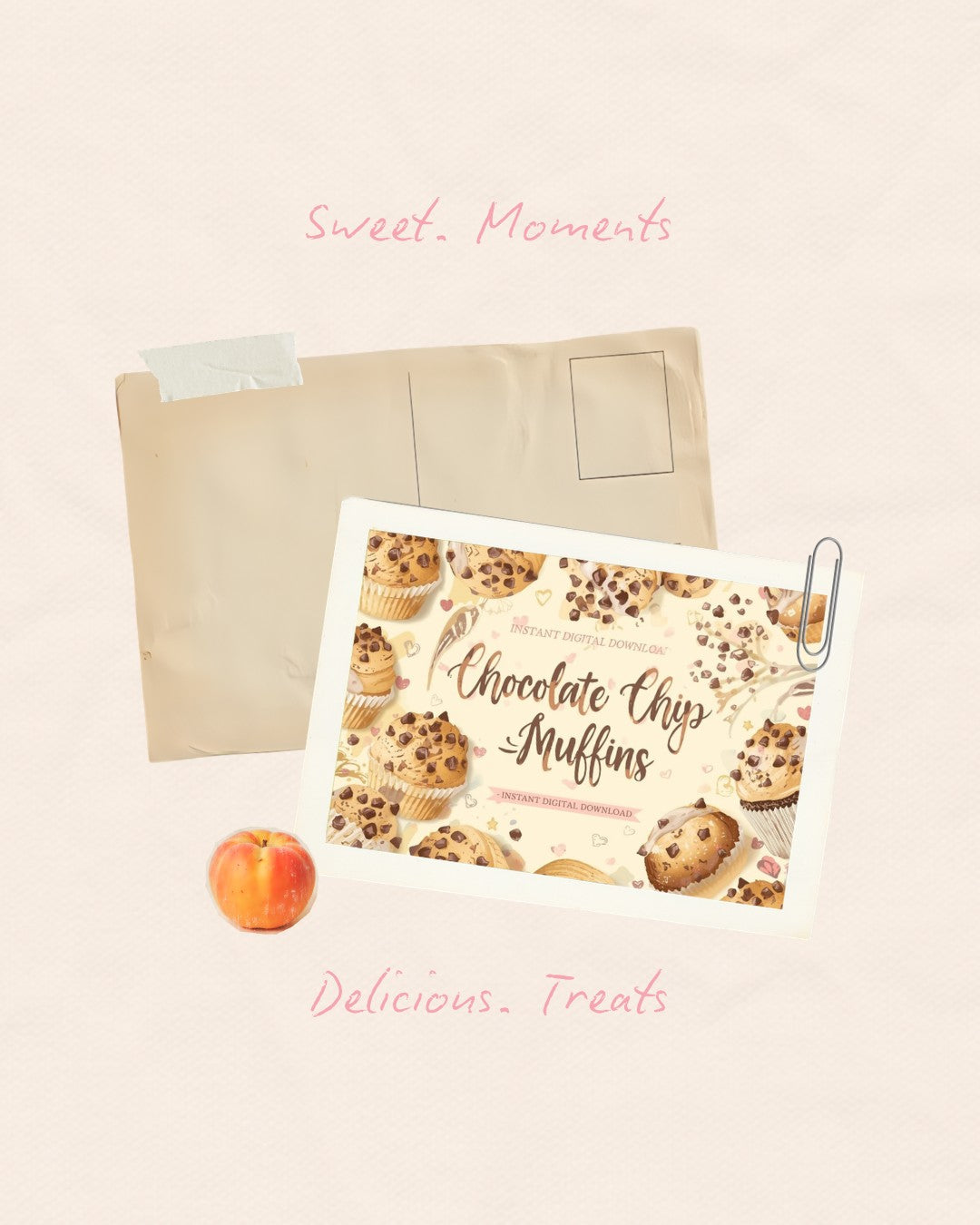 Ariana's Chocolate Chip Muffins Recipe - Instant Download