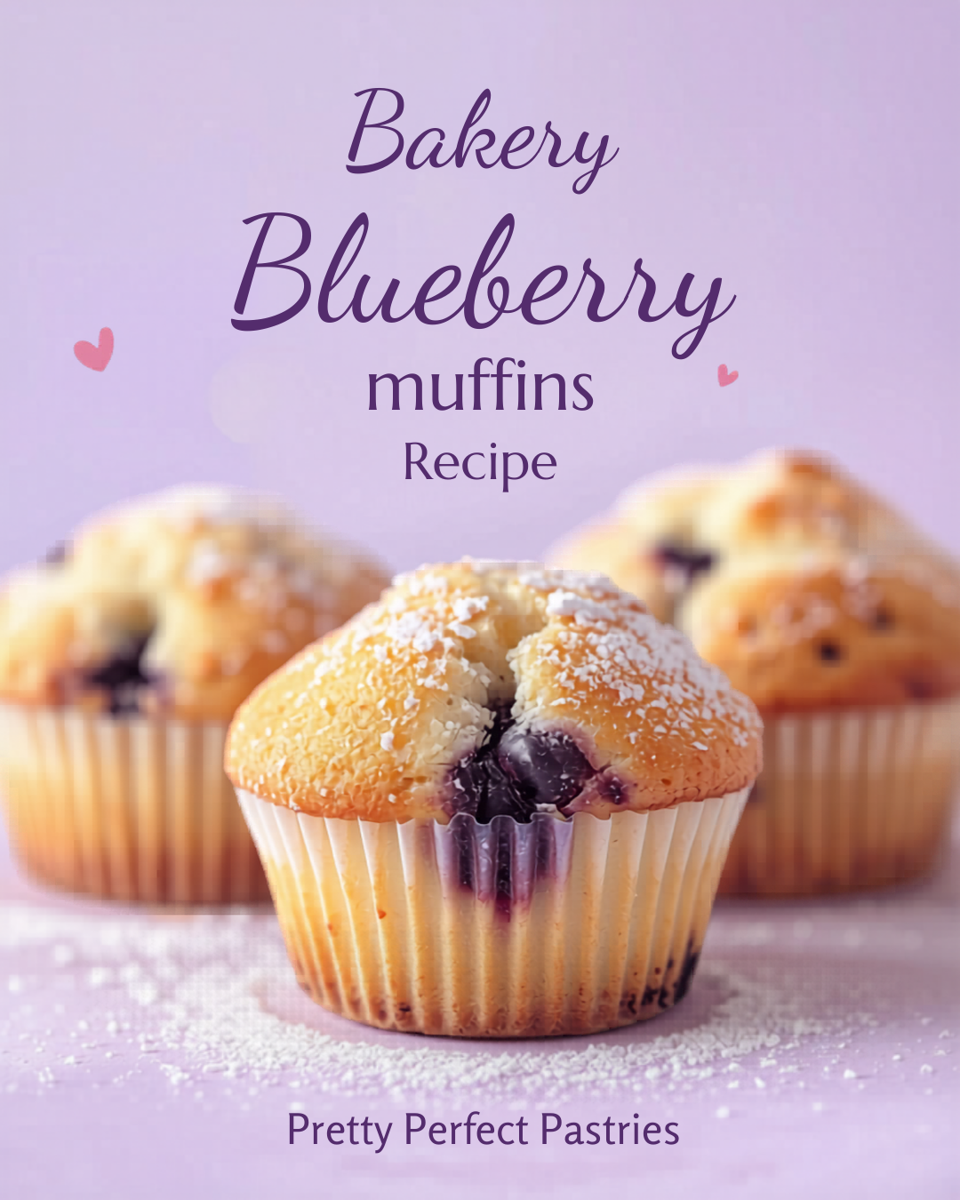 Ariana's Bakery Blueberry Muffins Recipe - Instant Download