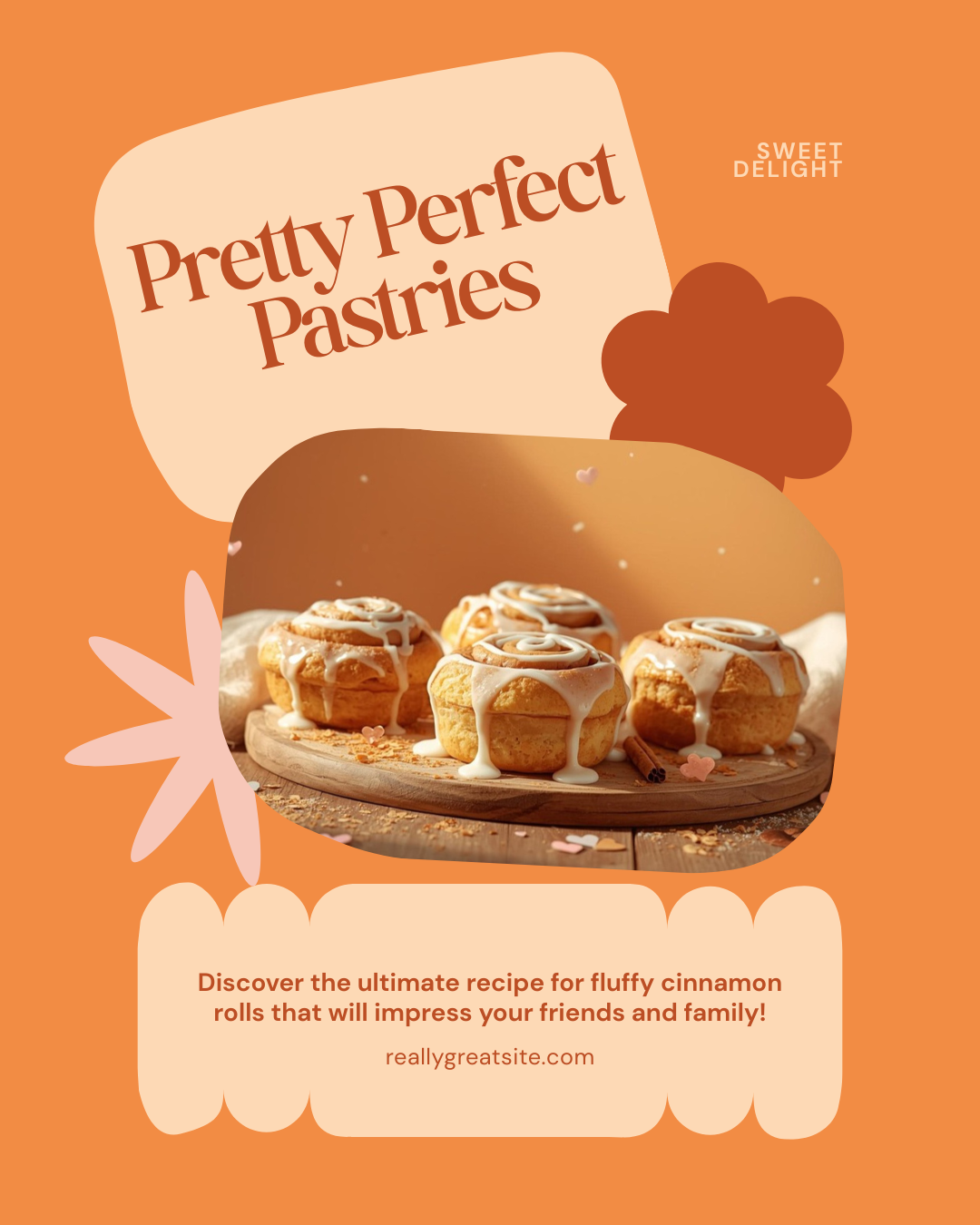 Ariana's Fluffy Cinnamon Rolls Recipe - Instant Download